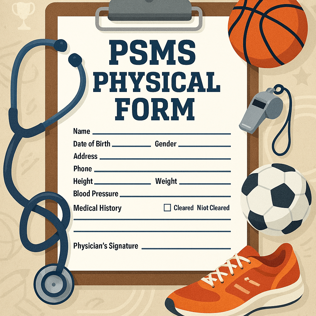 ai generated image to represent psms school physical form