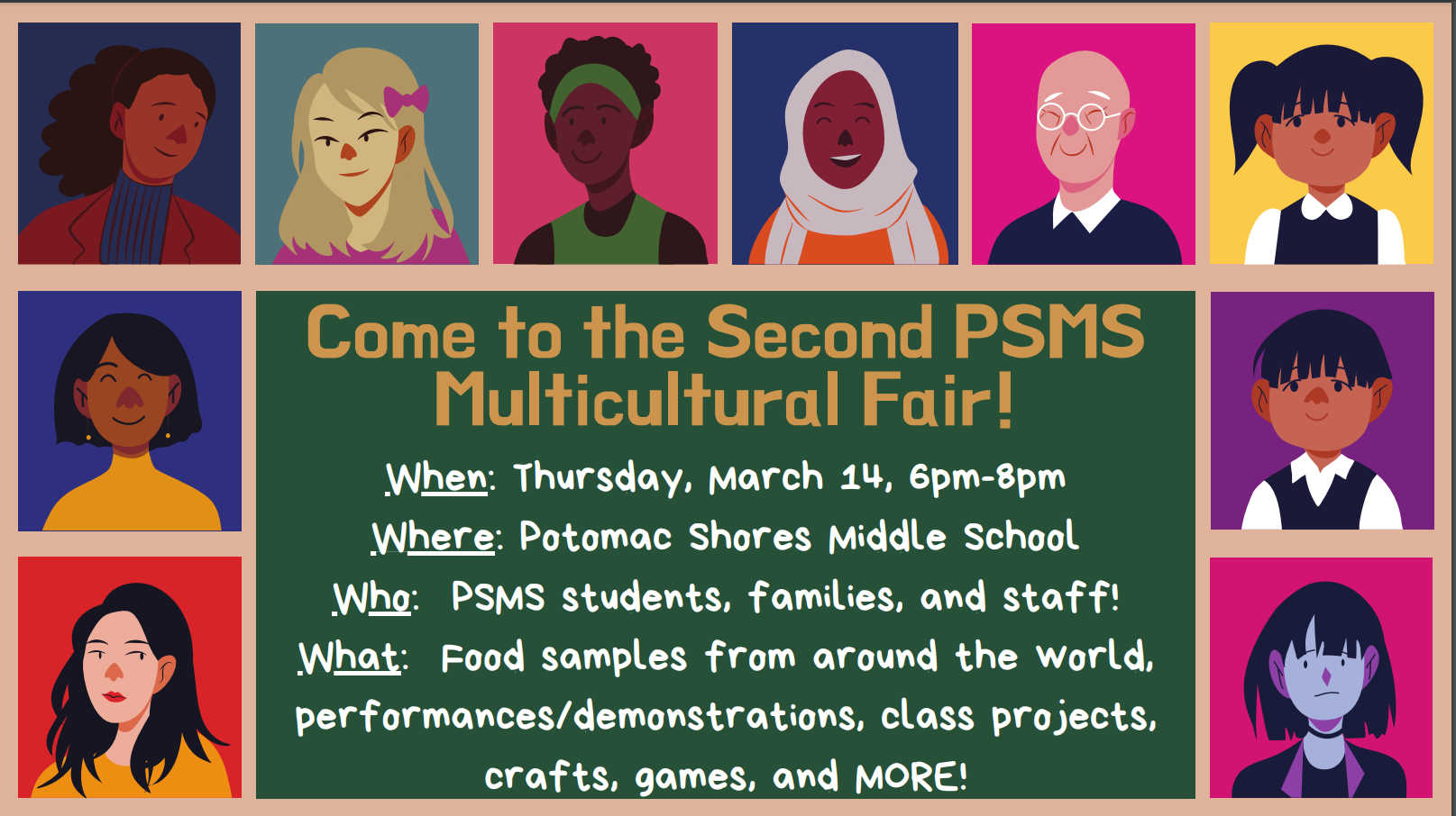 PSMS Multicultural Fair Potomac Shores Middle School